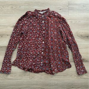 Alix of Bohemia Annabel Burgundy Tile Blouse